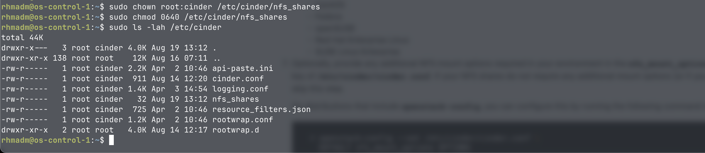 Set owner on nfs file
