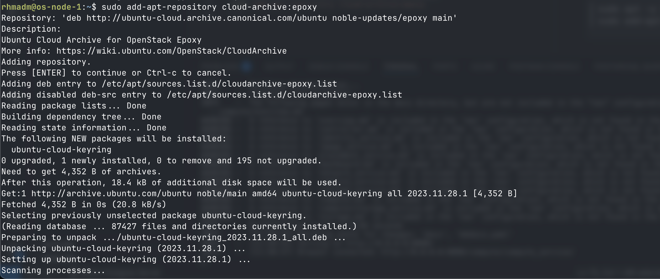 Add Openstack packages